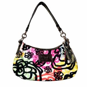 Coach Vintage Poppy Graffiti Blossom Shoulder/Crossbody Purse
